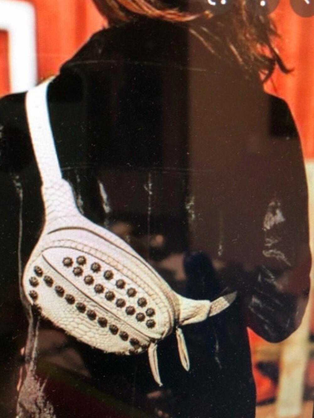 FREEBIRD Cobra Stud Waist Sling Bag Leather Fanny Pack Bum Belt Biker Punk Moto